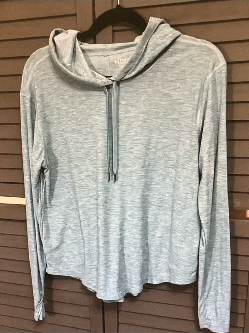 Old Navy Active Heathered Light Blue Performance Top
